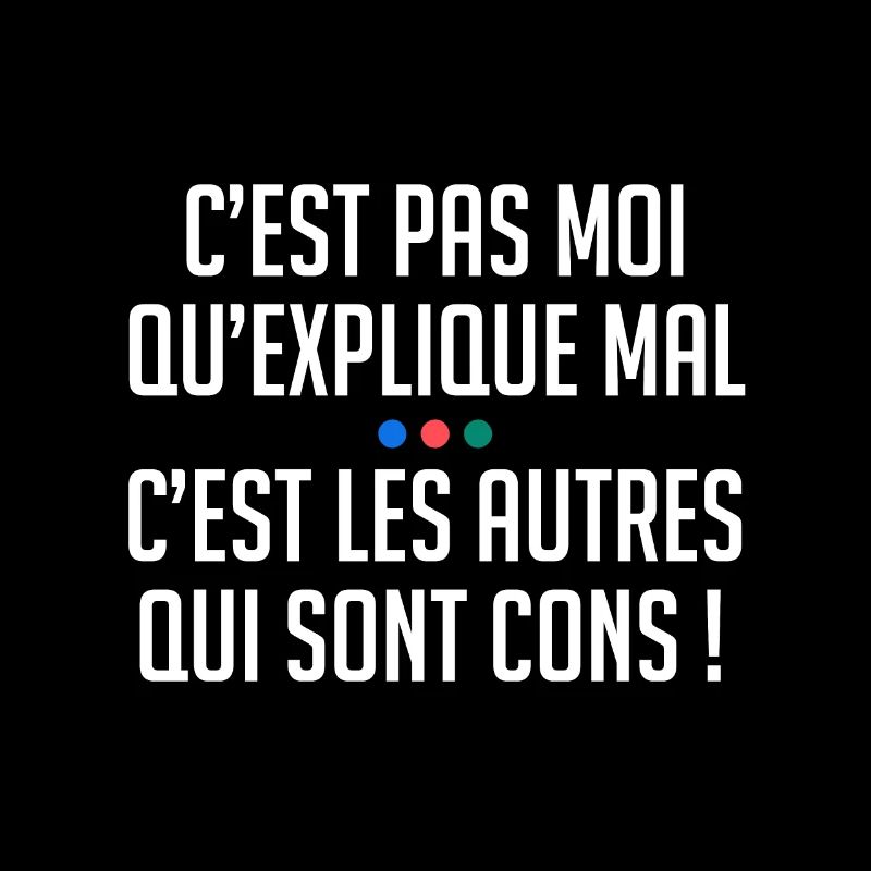 C'est pas moi qui explique mal autres sont cons !