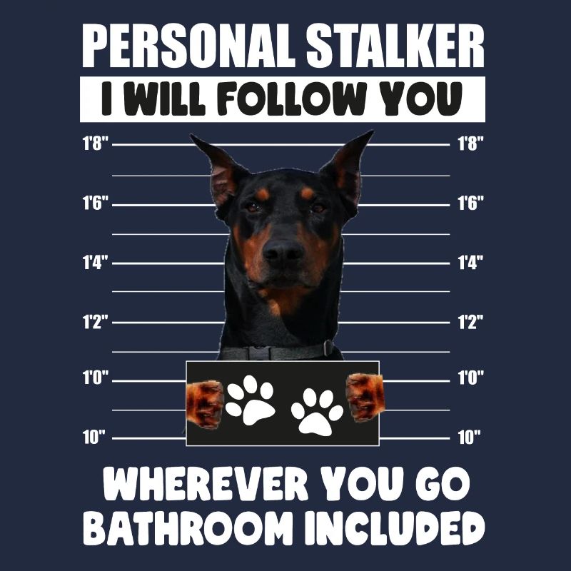 Persönlicher Stalker-Hund, Dobermann, deutscher Pinscher