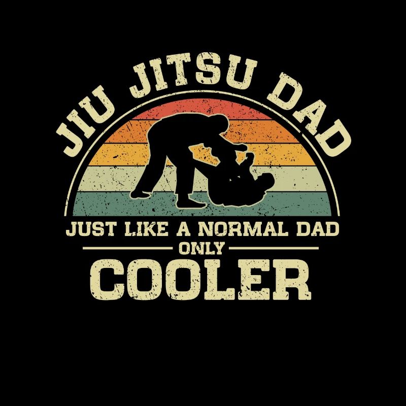 Jiu Jitsu Papa Comme Un Papa Normal Seulement Cooler