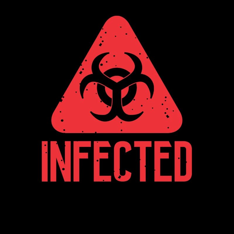 Infected Biohazard Symbol Zombie Apocalypse