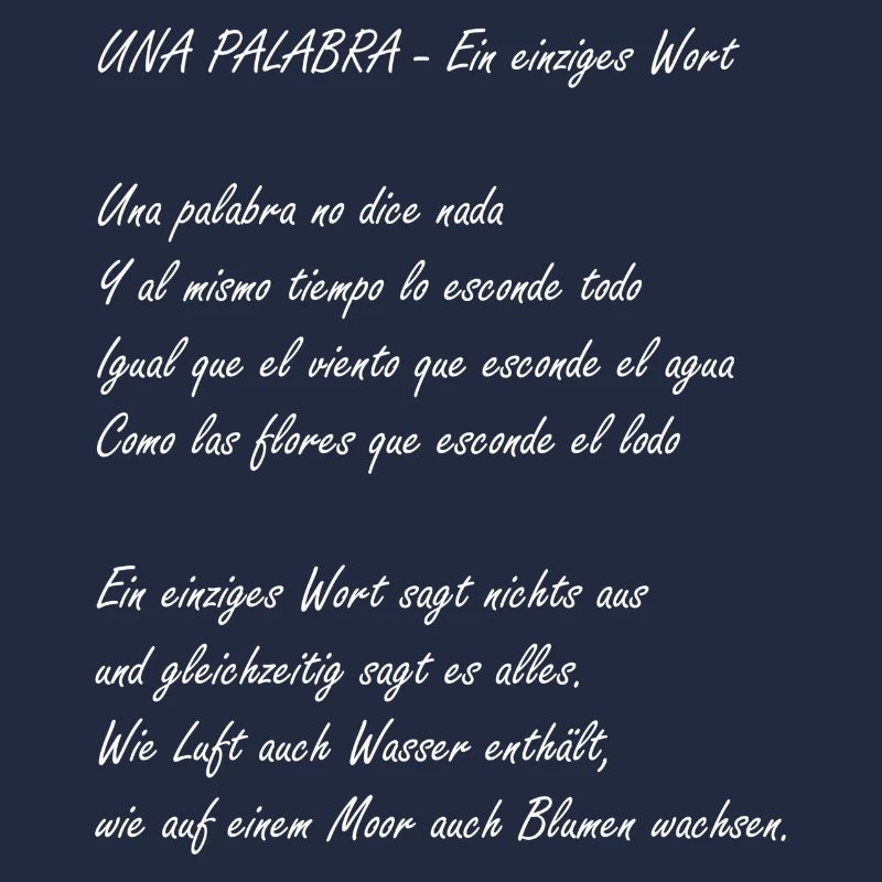 Ein einziges Wort