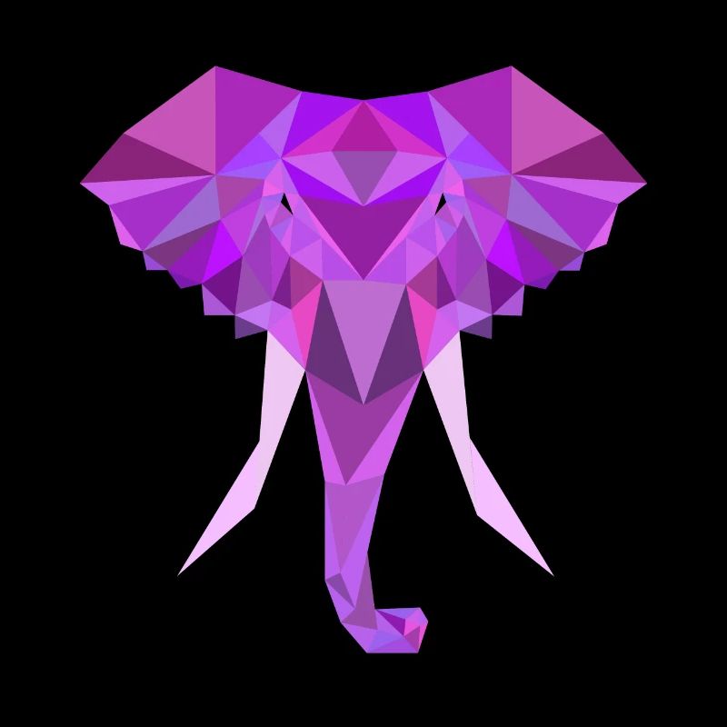Polygone Poly Bas Éléphant
