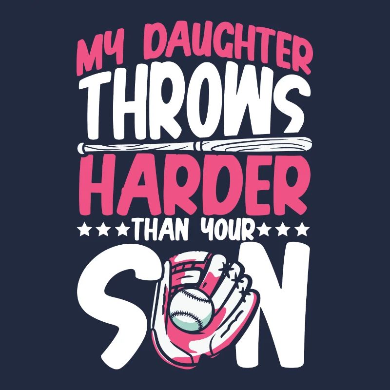 Daughter throws hard