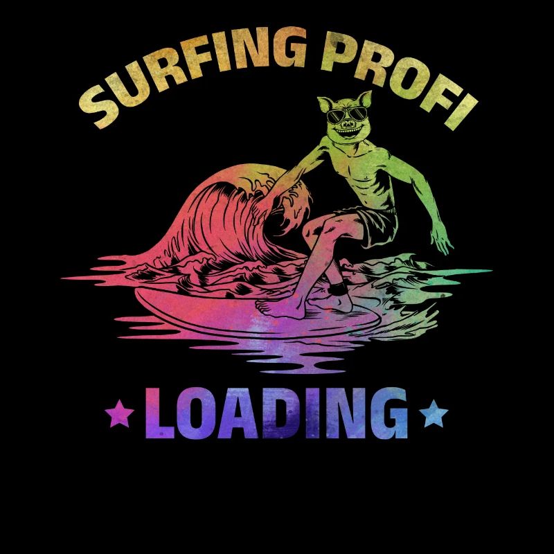 Surfer Surfing Profi Loading Lustiges Surfen