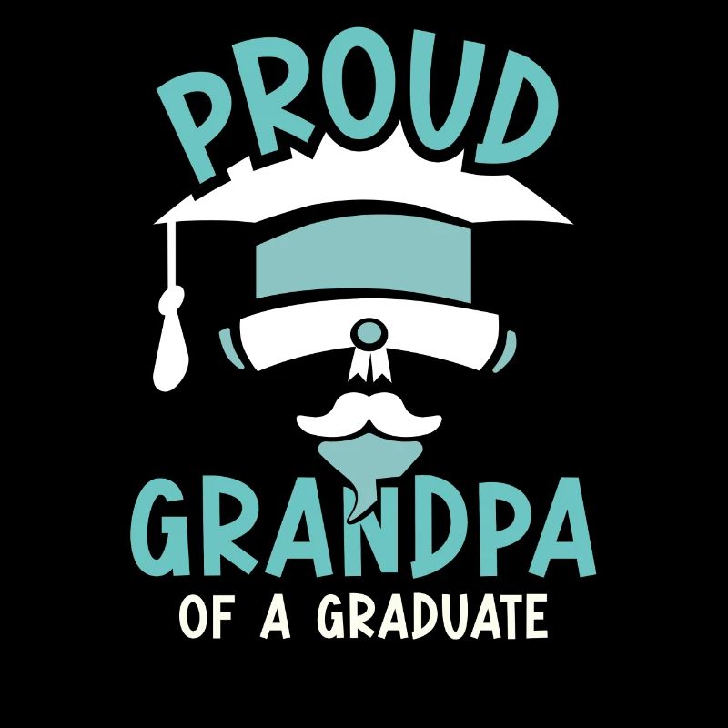 Stolzer Großvater Eines Absolventen Absolvent