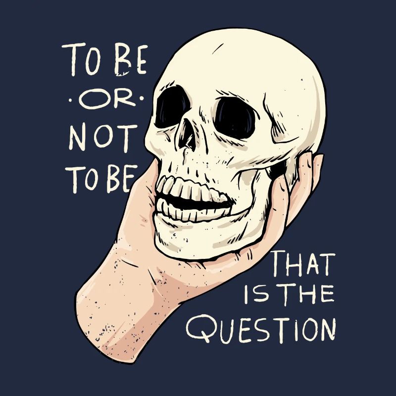 Hamlet Zitat "Sein oder Nichtsein" Design