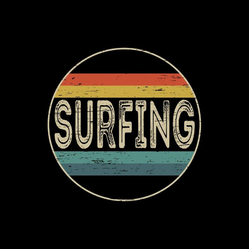 Surfer Riding Waves Surfin Surf