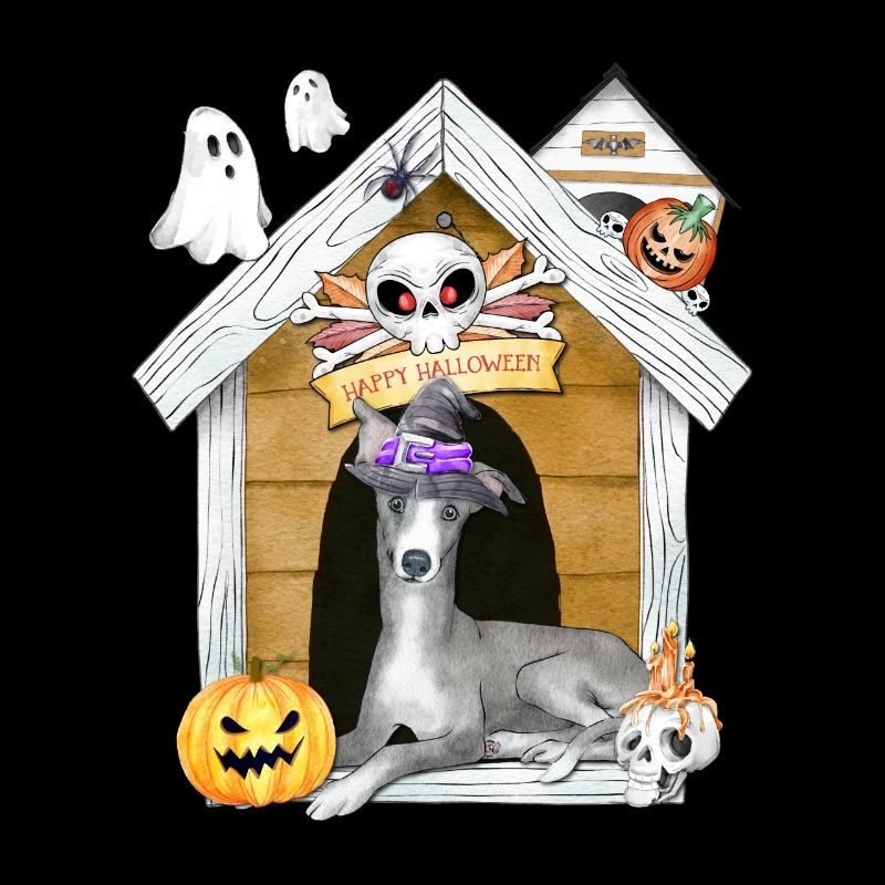 Halloween Greyhound Chien Sorcière