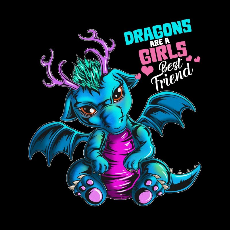 Drachen sind der beste Freund eines Mädchens