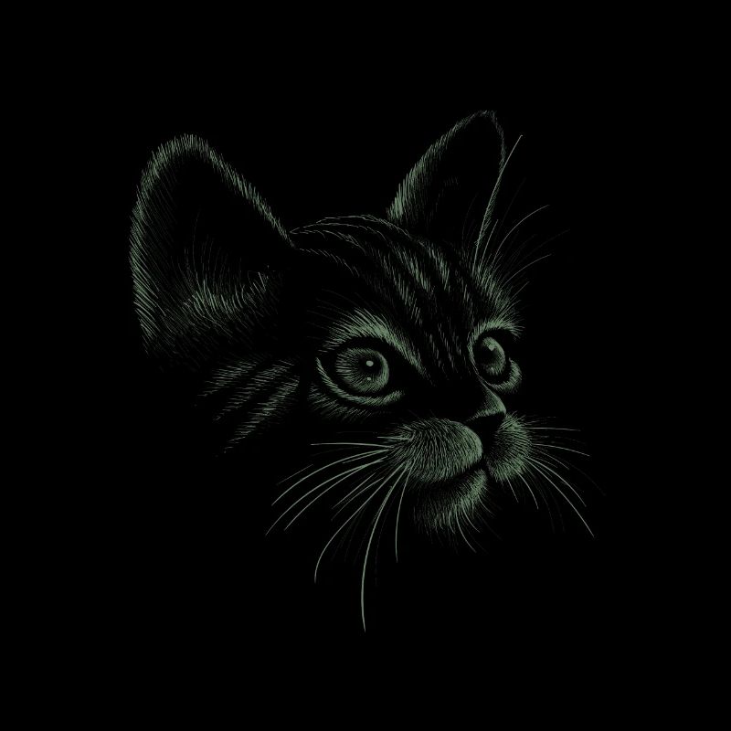Cat hand-drawn