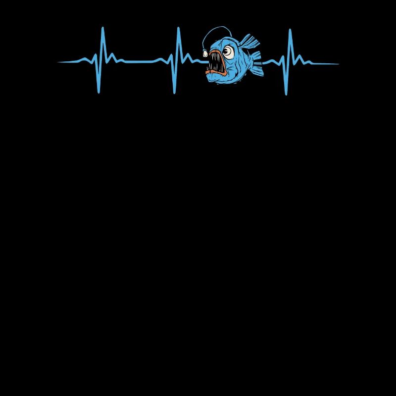 Cool Monkfish Heartbeat Design