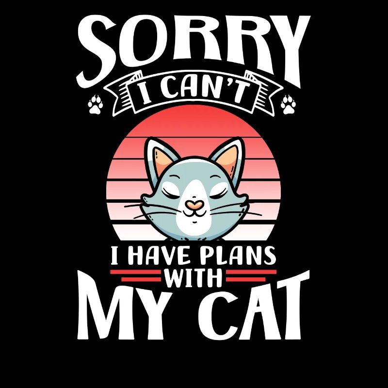 Malheureusement, je ne peux pas avoir de plans avec mon chat