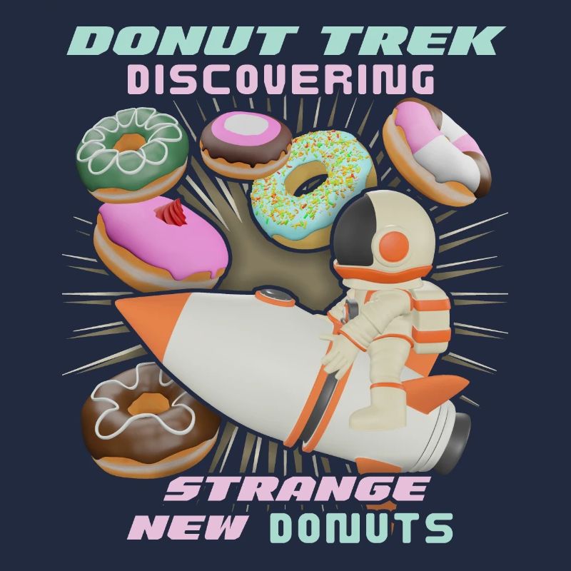 Donut trek, beignets dans l’espace, drôle d’astronaute