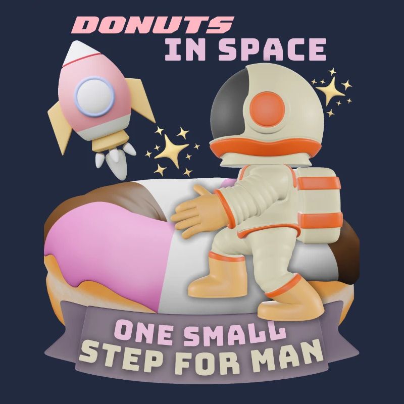 Donut space, beignets dans l’espace, drôle d’astronaute