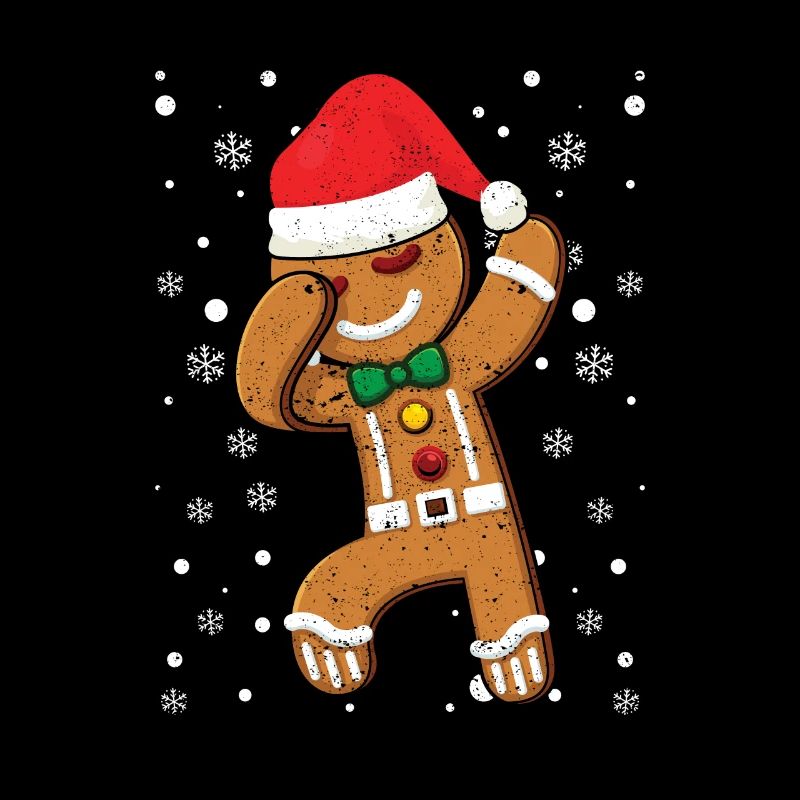 Dabbing Gingerbread Man Cookies Noël Pjs