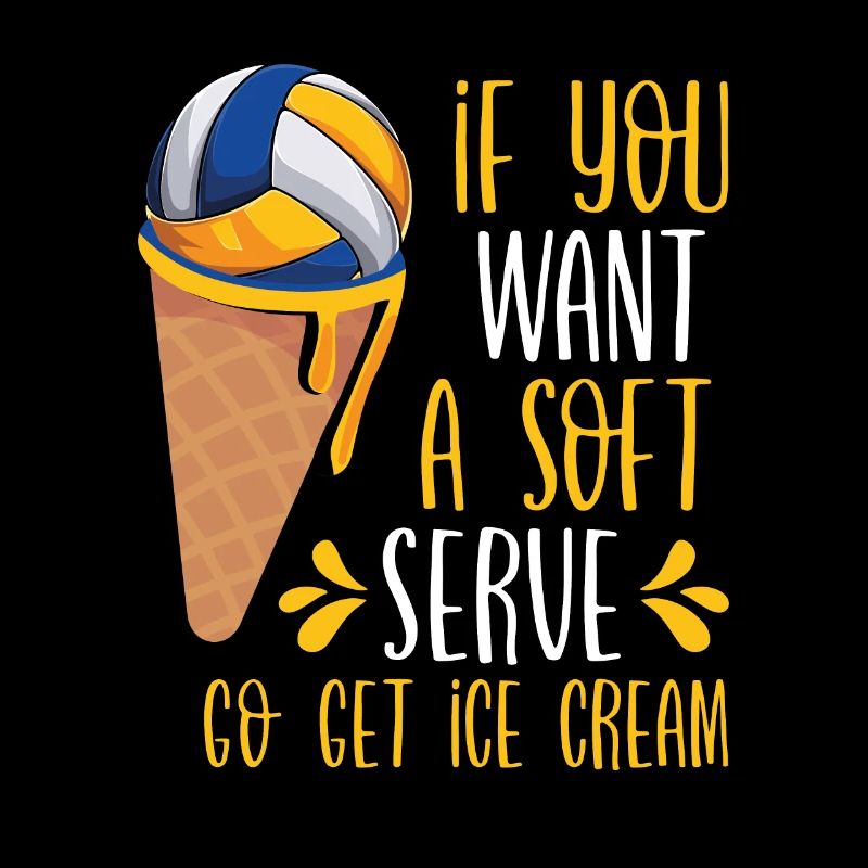 Crème glacée de volleyball