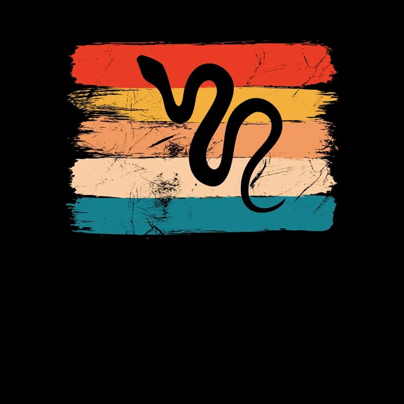 Snake Retro Reptile Python Idée cadeau