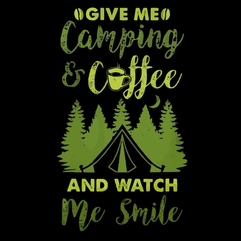 Camping and coffee, outdoor enthusiasts