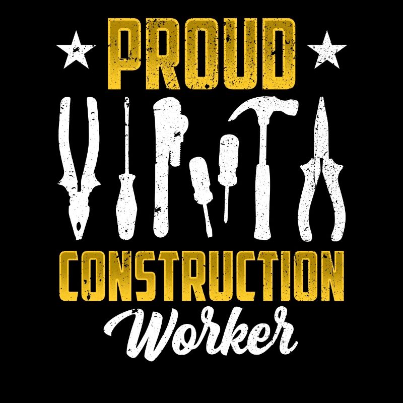 Fier travailleur de la construction Équipe Travail d’équipe Construction de chantier