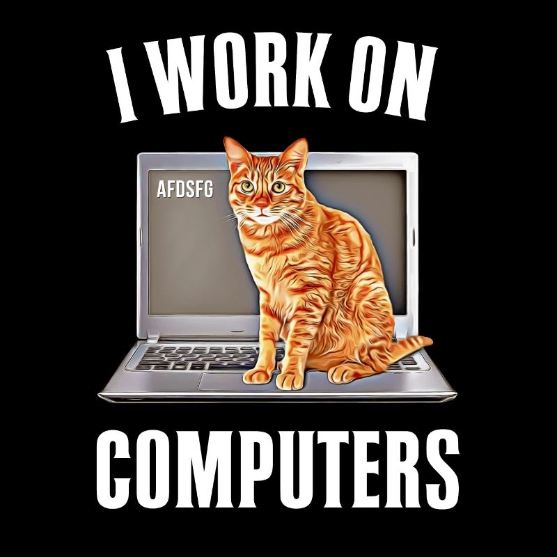 Working with Computers and Cats English