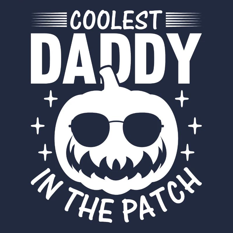 Papa le plus cool dans le patch I Halloween Pumpkin Papa