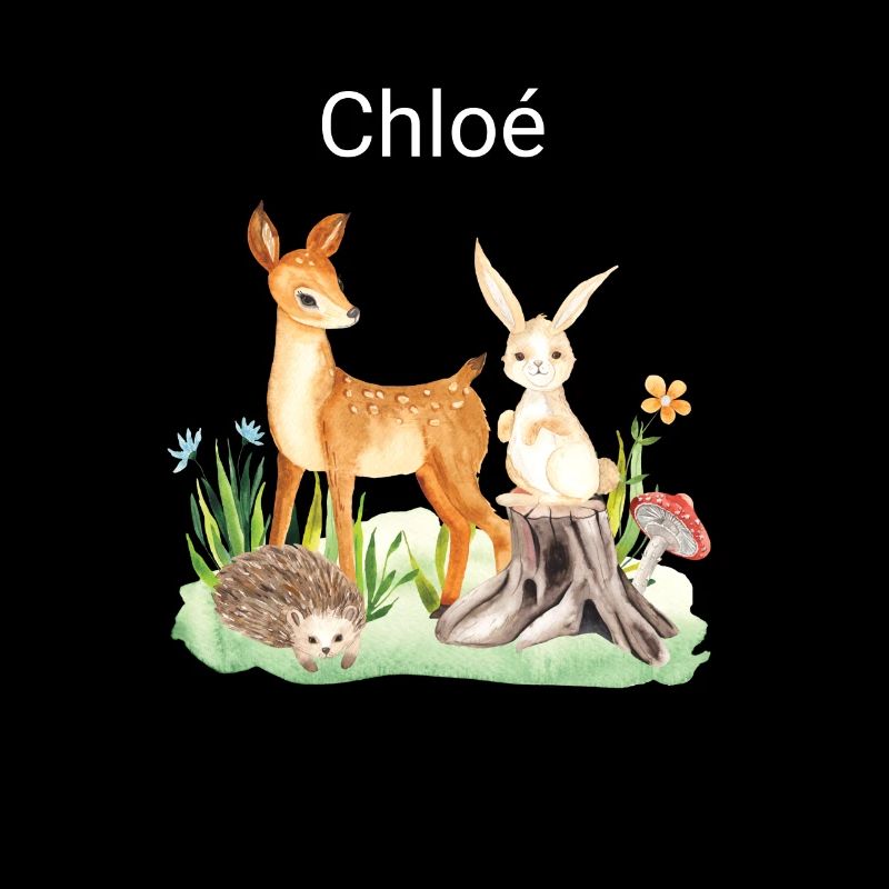 Animal cerf lapin hérisson Chloé