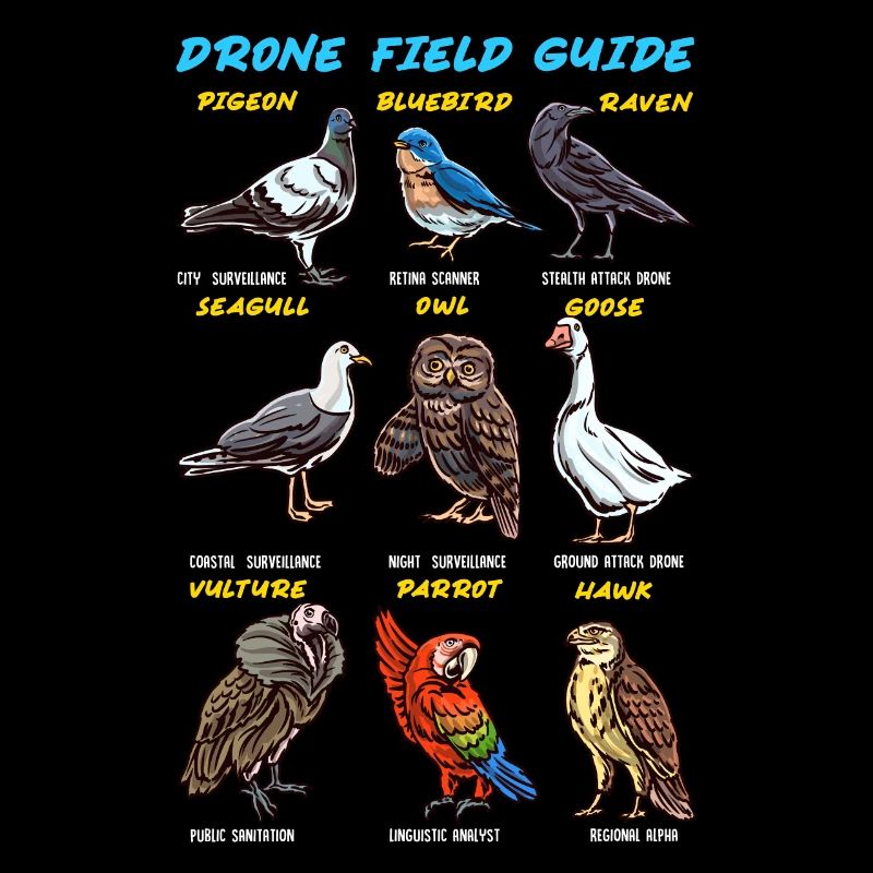 Bird Guide Drones Ducks Parrots Owls