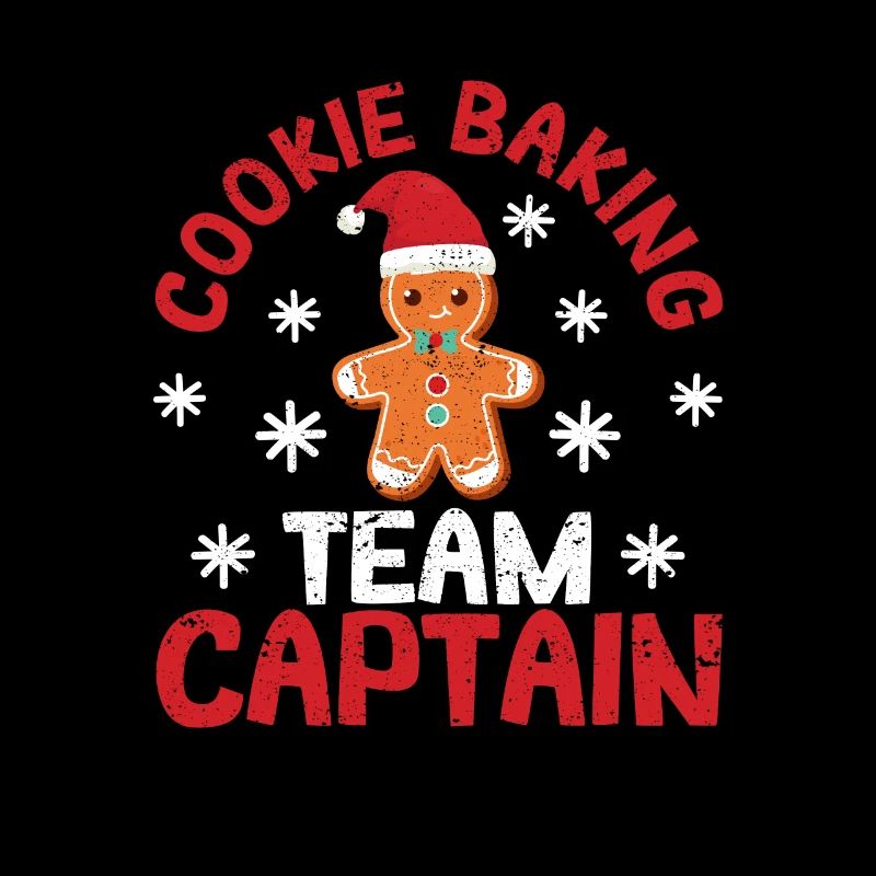 Équipe de cuisson de biscuits Capitaine Vacances de Noël