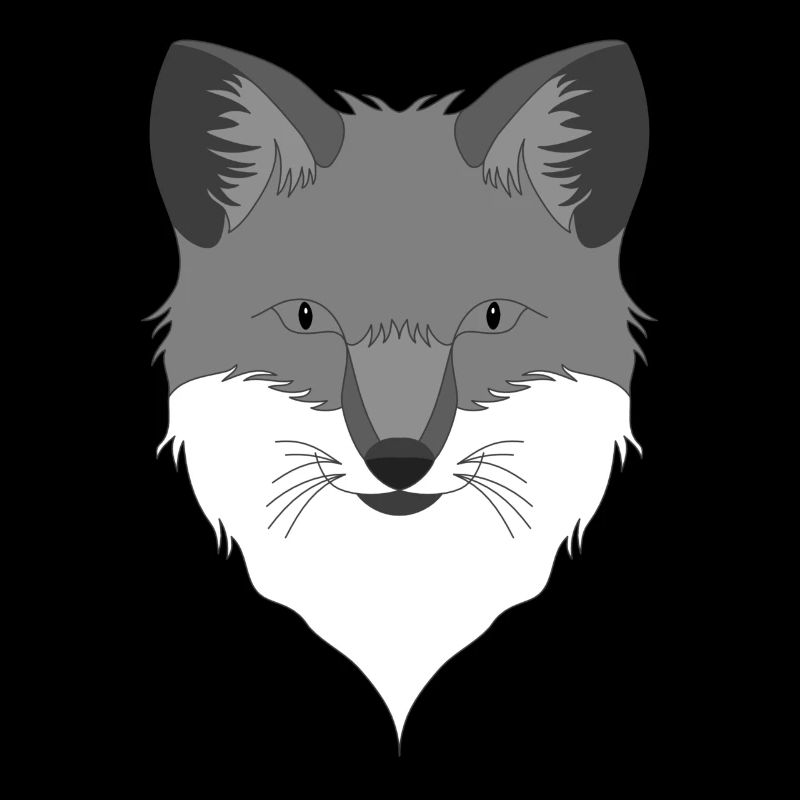 Fox Forest Animal Design avec tête d’animal