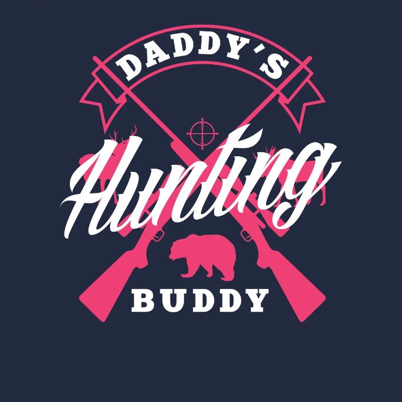 Kinder Mädchen Papa's Jagd Kumpel Tochter