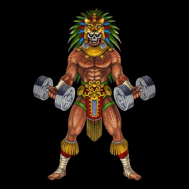 Aztekischer Krieger Bodybuilder