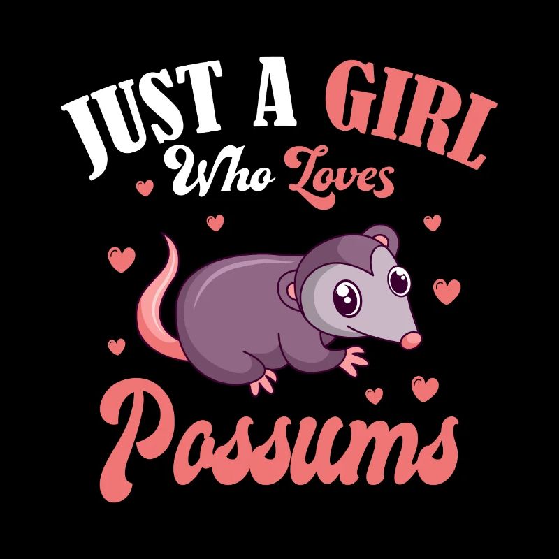 Mädchen Das Opossums Liebt Possum Zoo Beuteltiere