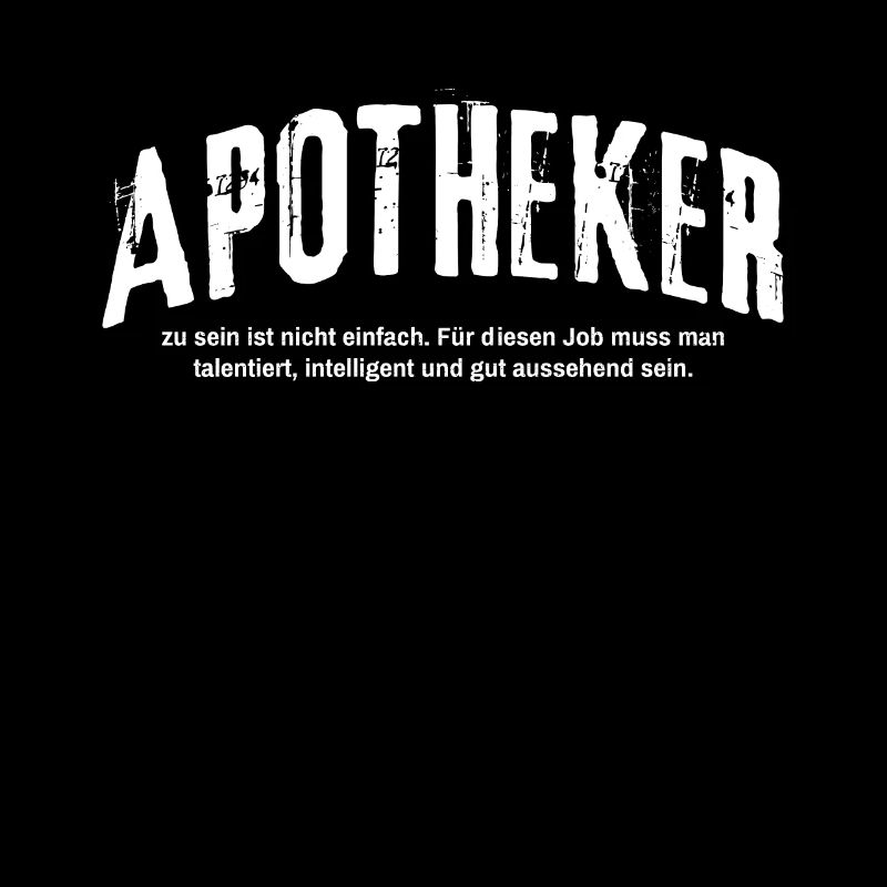 Apotheker zu sein ist nicht einfach Lustiges