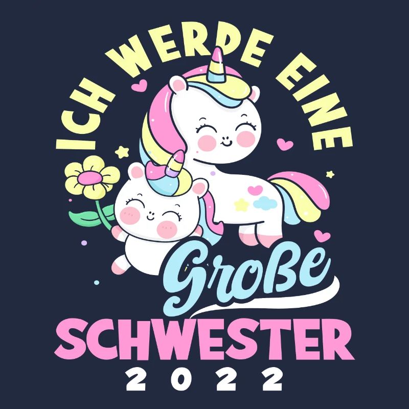 Süßes Ich Werde Große Schwester 2022 Einhörner