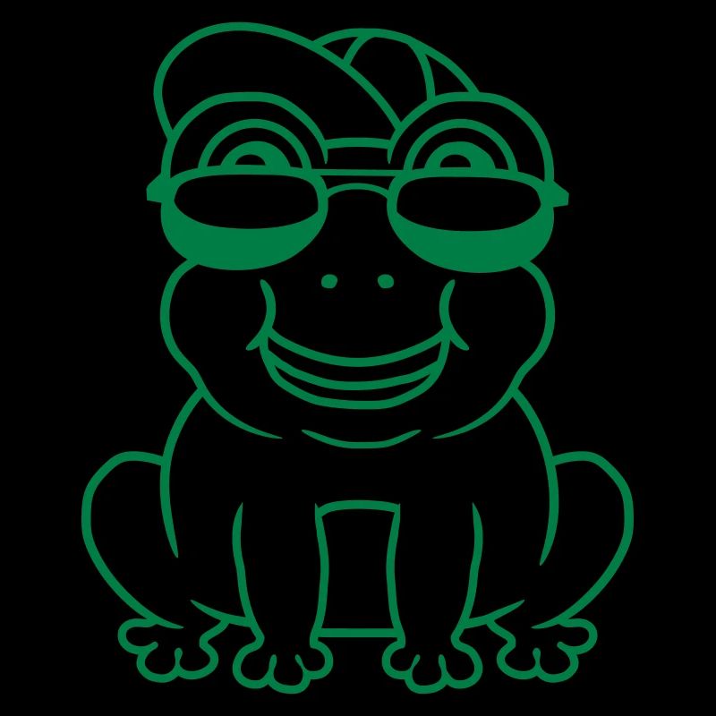 Little cool frog boy