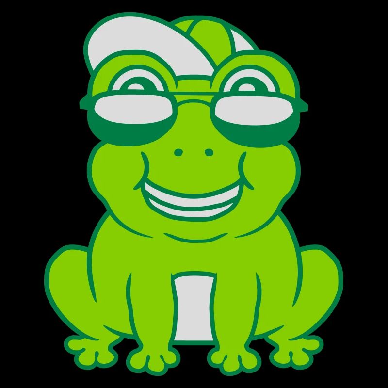 Cooler kleiner Frosch Junge