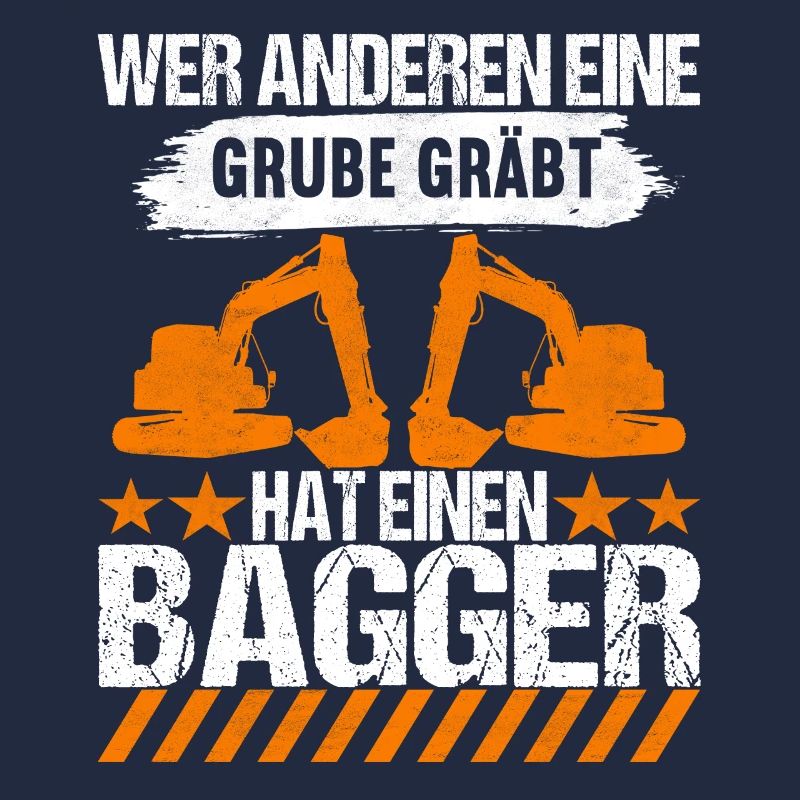Baustelle Bagger Baggerfahrer