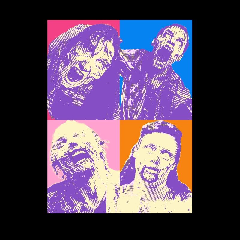Zombie Halloween Pop Art