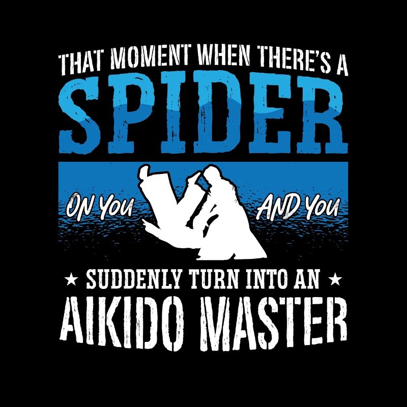 Aïkido Il y a un combat d’arts martiaux Spider Fighter