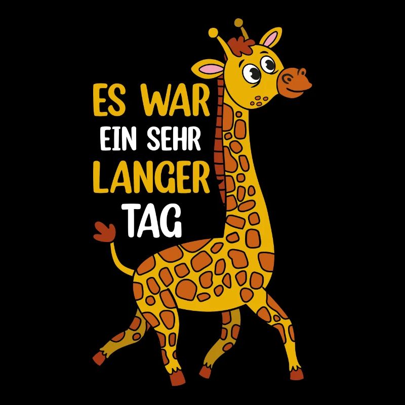 Es War Ein Sehr Langer Tag - Giraffe mit Langem Ha