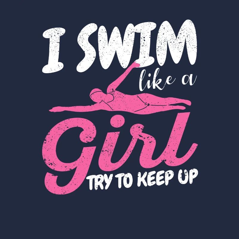 Ich schwimme wie ein Mädchen und versuche, mit den