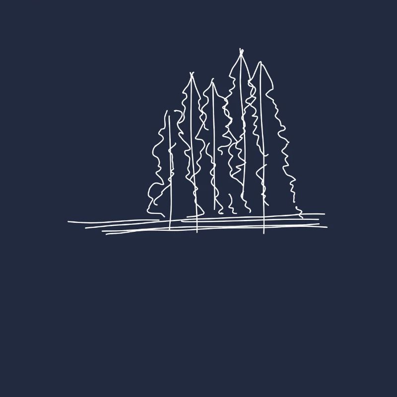Baum Wald Lineart