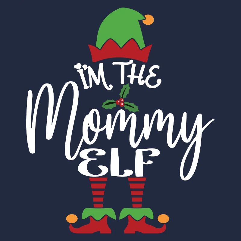 Mama Elf Niedliches lustiges passendes Weihnachtskostüm