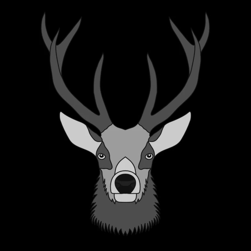 Bois de cerf rouge avec bois de cerf