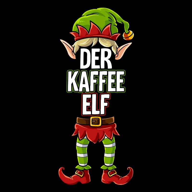 Kaffee Elf Partnerlook Weihnachten
