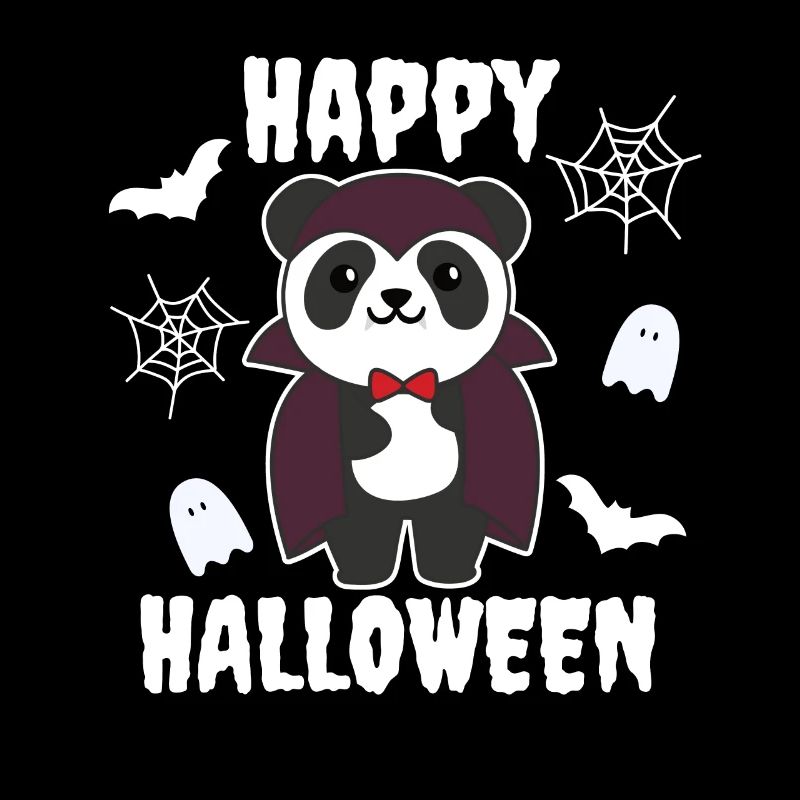 Panda Joyeux Halloween mignon costume de vampire