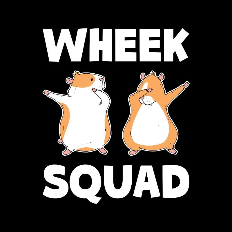 Wheek Squad Graphic Guinea Pig Owner Pet Cavy Anim