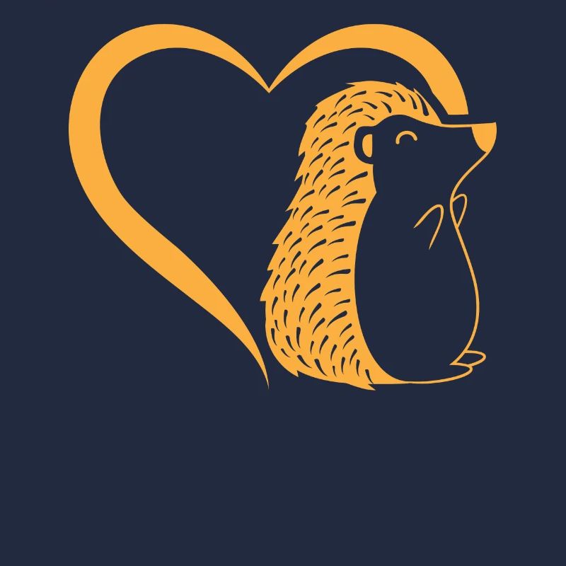 Hérisson coeur bébé hérisson - Hérisson mignon