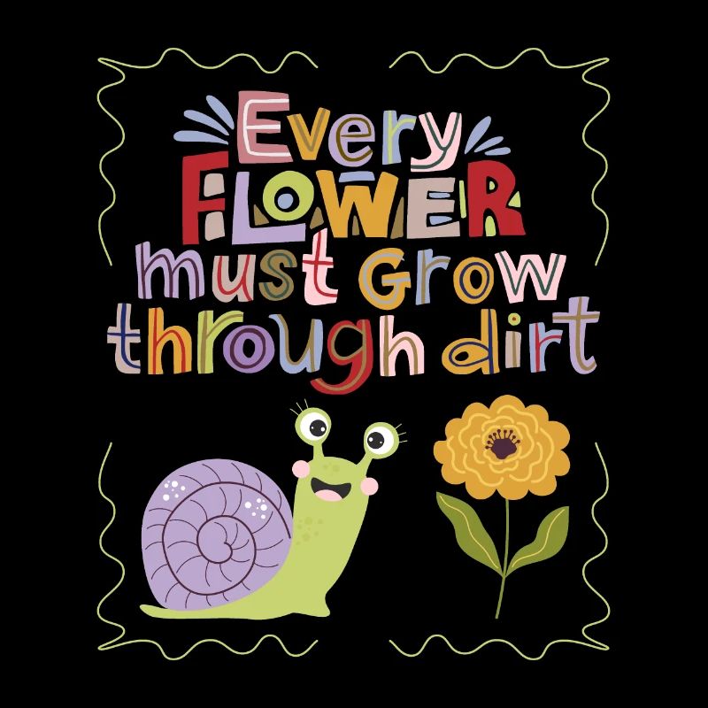 Motivation-Inspiration Slogan Snail, Typography