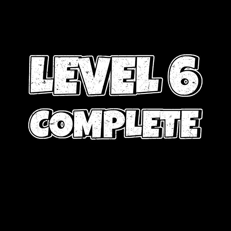 Level 6 Complete Geburtstagsgeschenk 6 Jahre